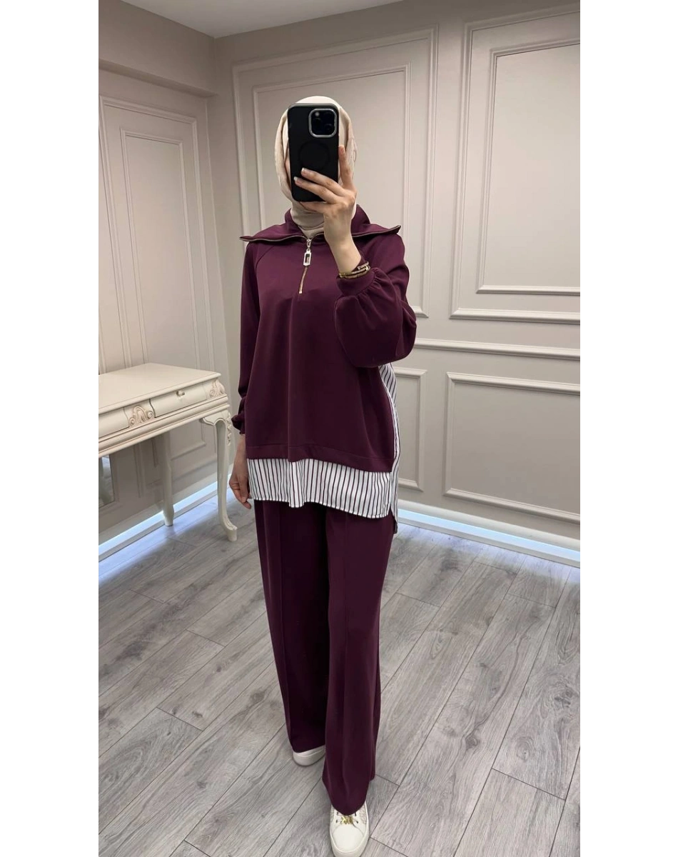 Nuss Triko 26Y1075 Mürdüm Takım