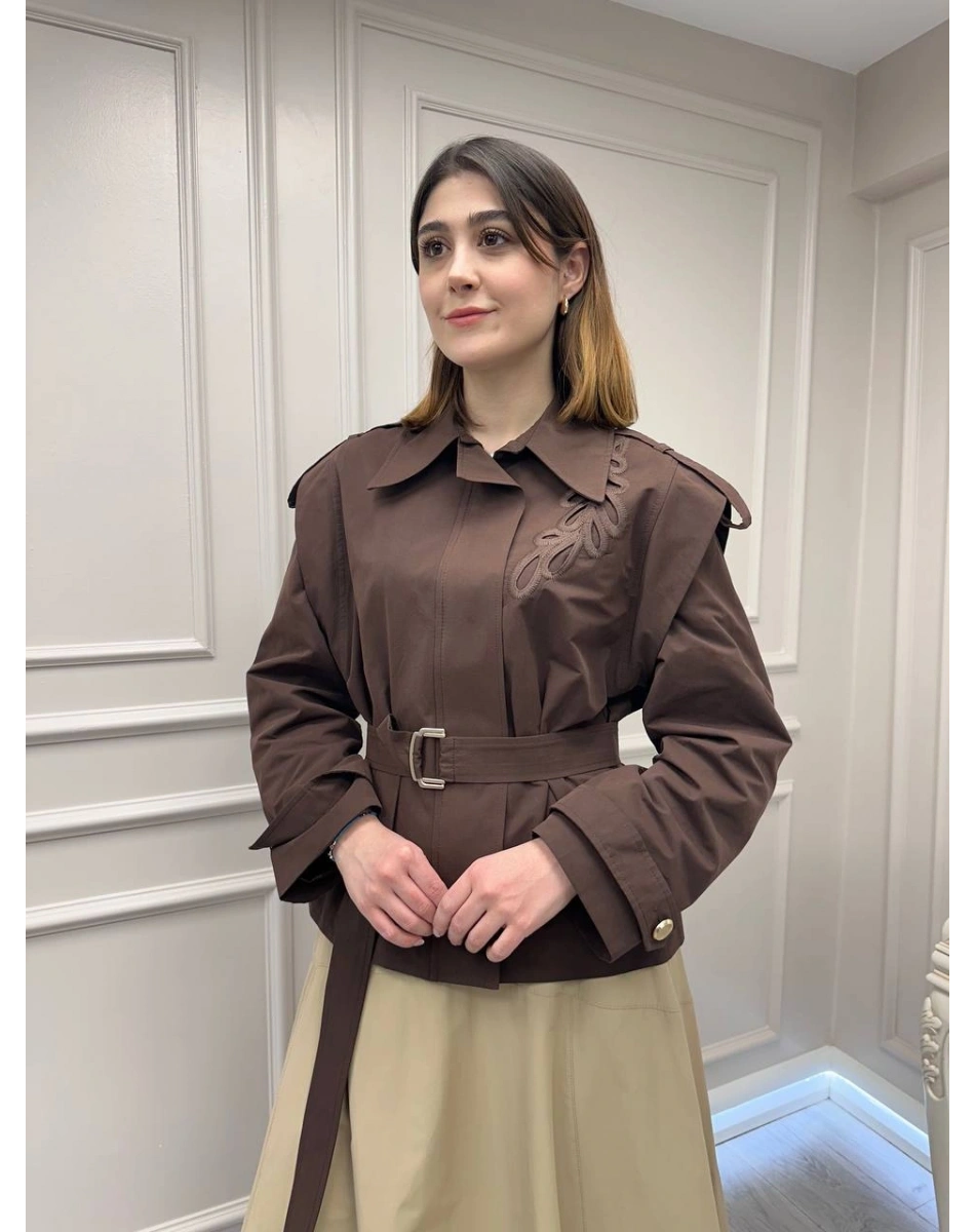 Venöve 26SSCEK0033 Kahverengi Teddy Ceket