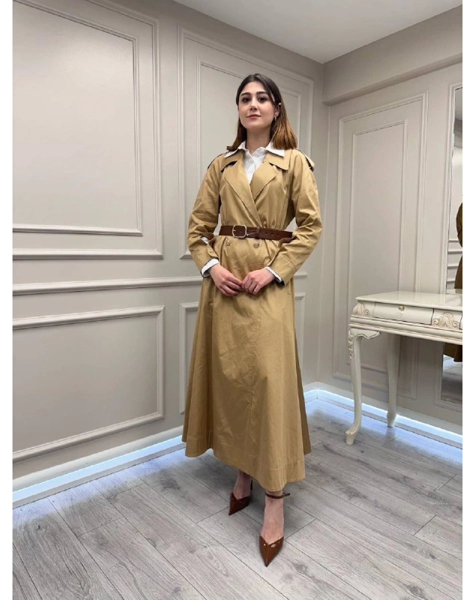 Venöve 26SSELB0009 Bej Zora Elbise