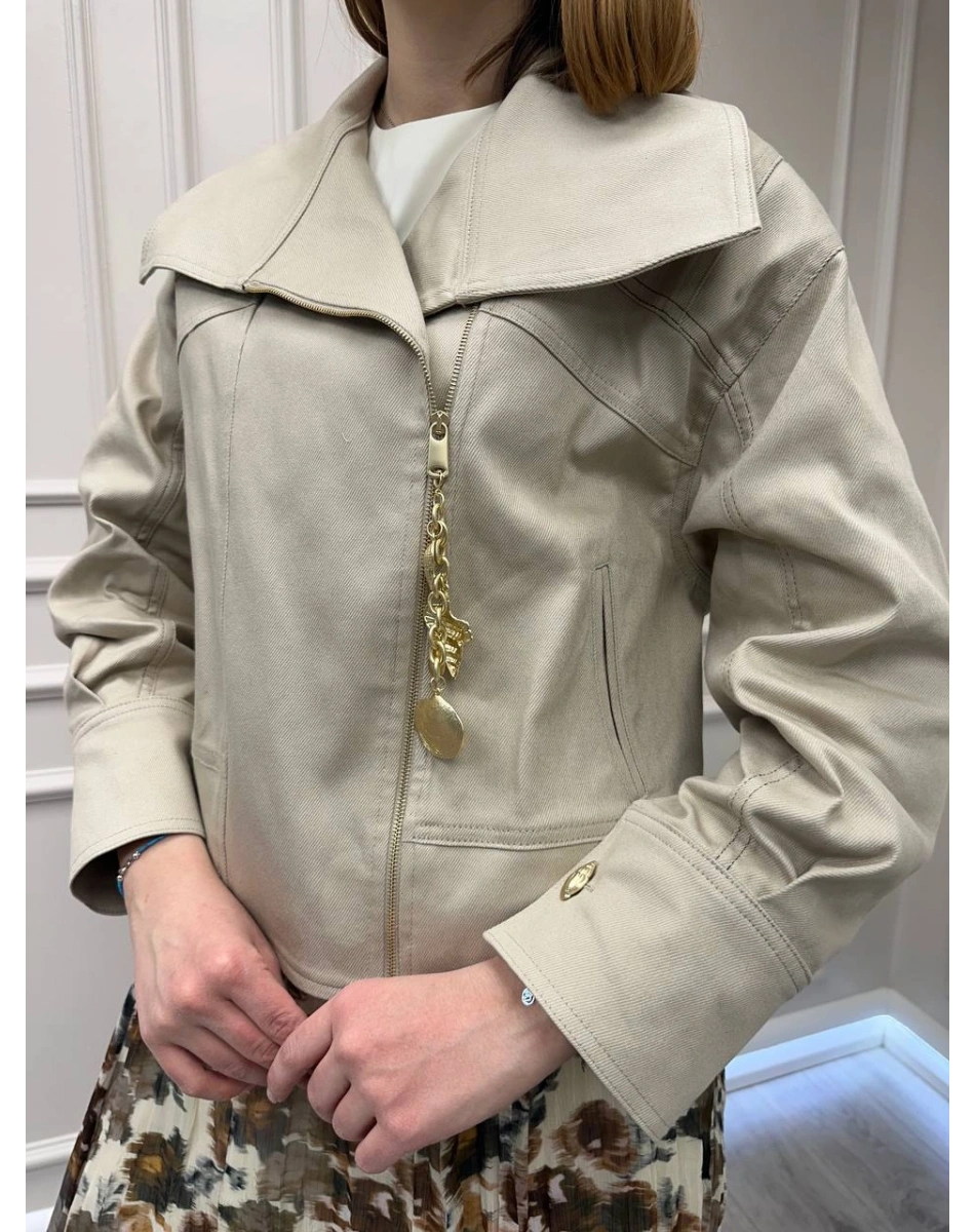 Venöve 26SSCEK0047 Bej Calep Ceket