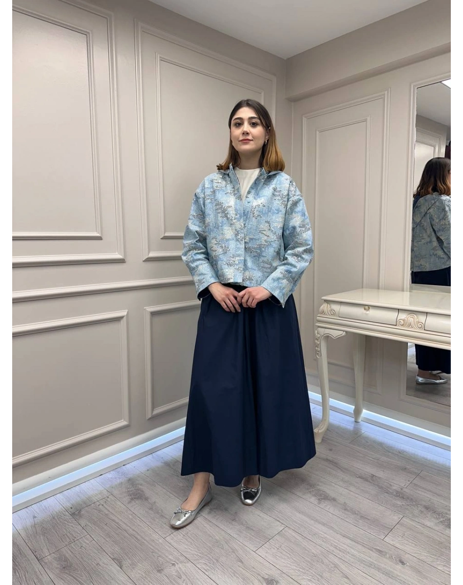 Venöve 26SSCEK0001 Mavi Anya Ceket