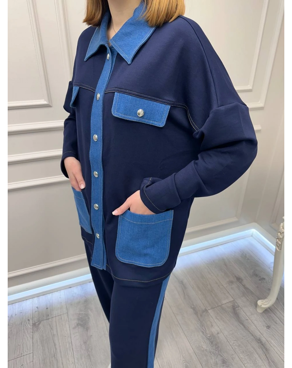 Exquise E26Y06281001 Lacivert Makena Macey Takım