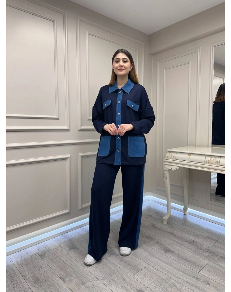 Exquise E26Y06281001 Lacivert Makena Macey Takım