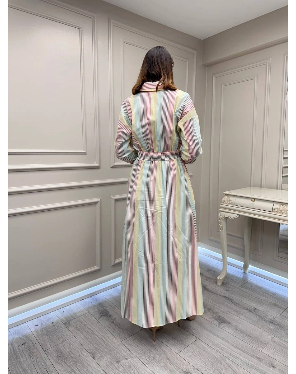 Exquise E26Y06218331 Çok Renkli Fanya Elbise