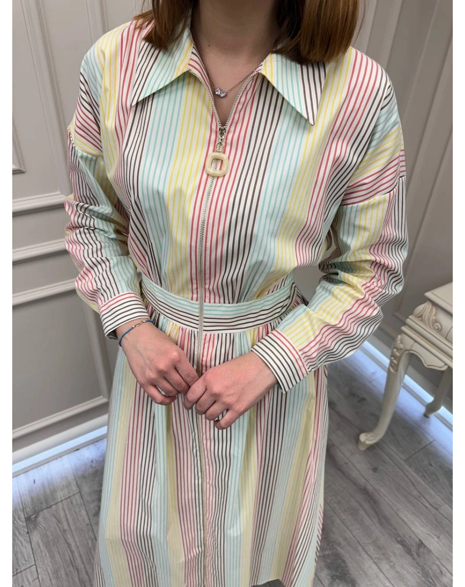 Exquise E26Y06218331 Çok Renkli Fanya Elbise