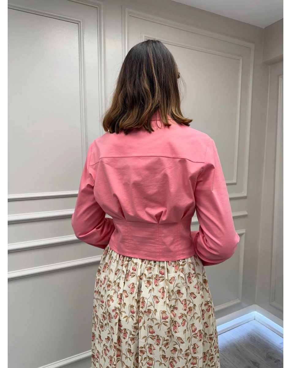 Exquise E26Y06208100 Pembe Felecia Gömlek