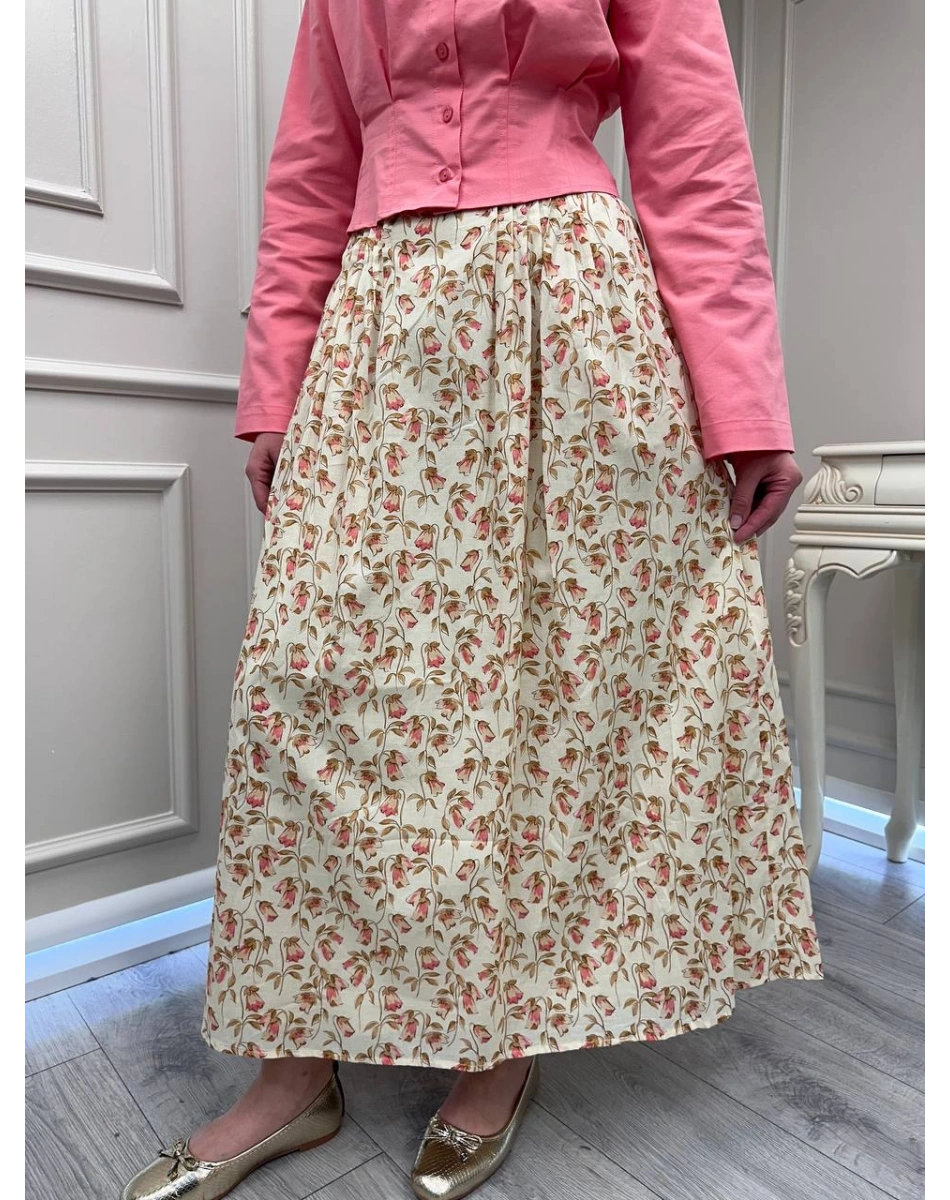 Exquise E26Y06215042 Çok Renkli Deene Etek