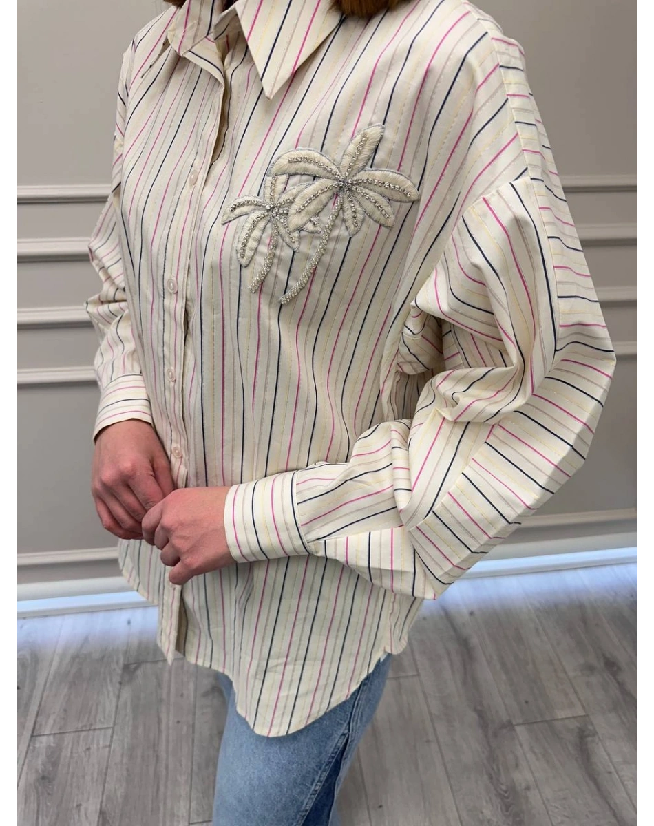 Exquise E26Y06208109 Bej Gage Gömlek