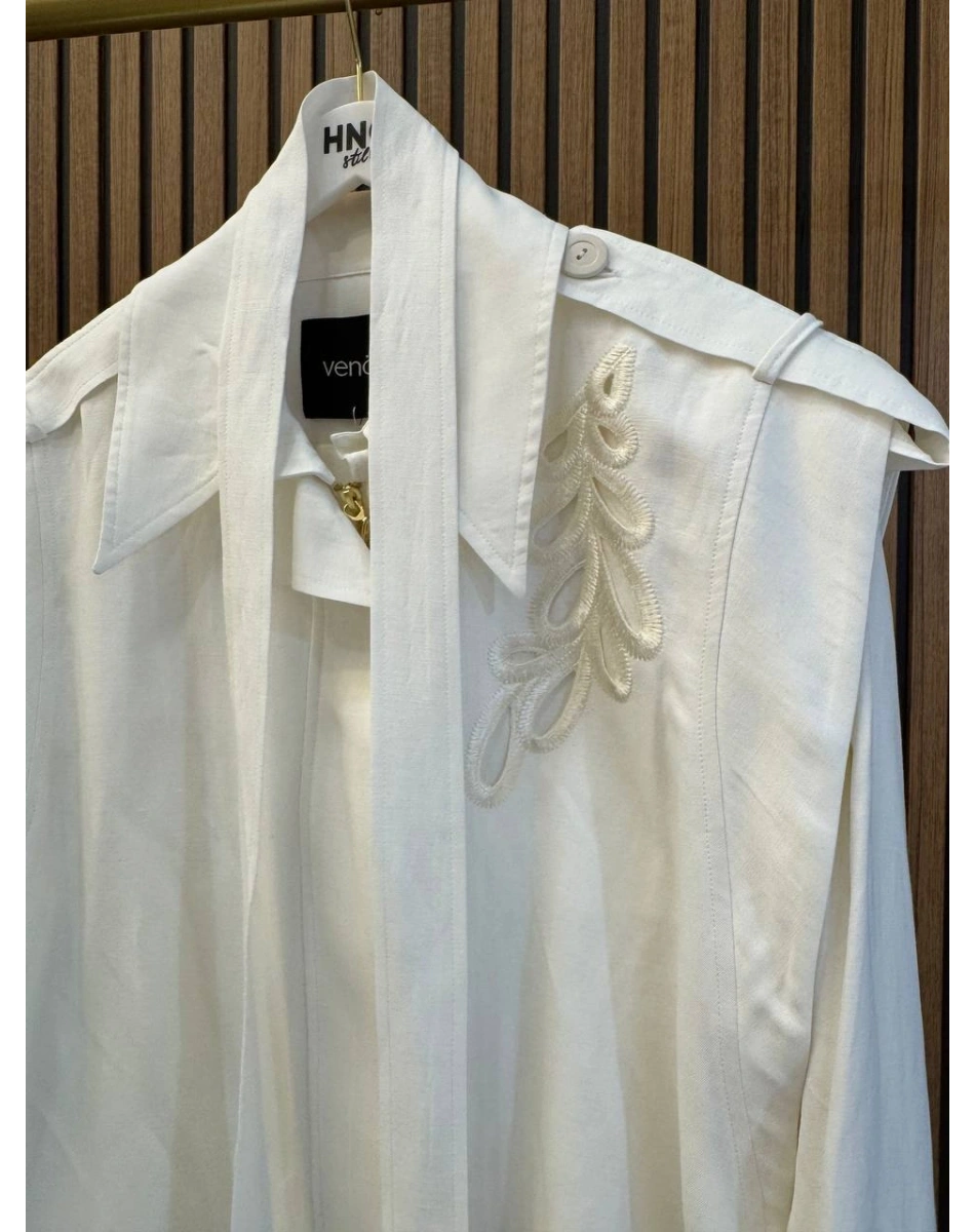 Venöve 26SSCEK0034 Beyaz Edward Ceket