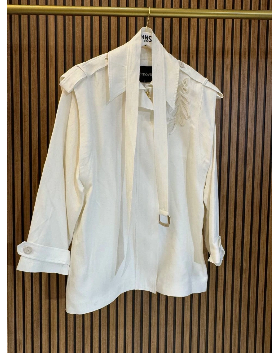 Venöve 26SSCEK0034 Beyaz Edward Ceket