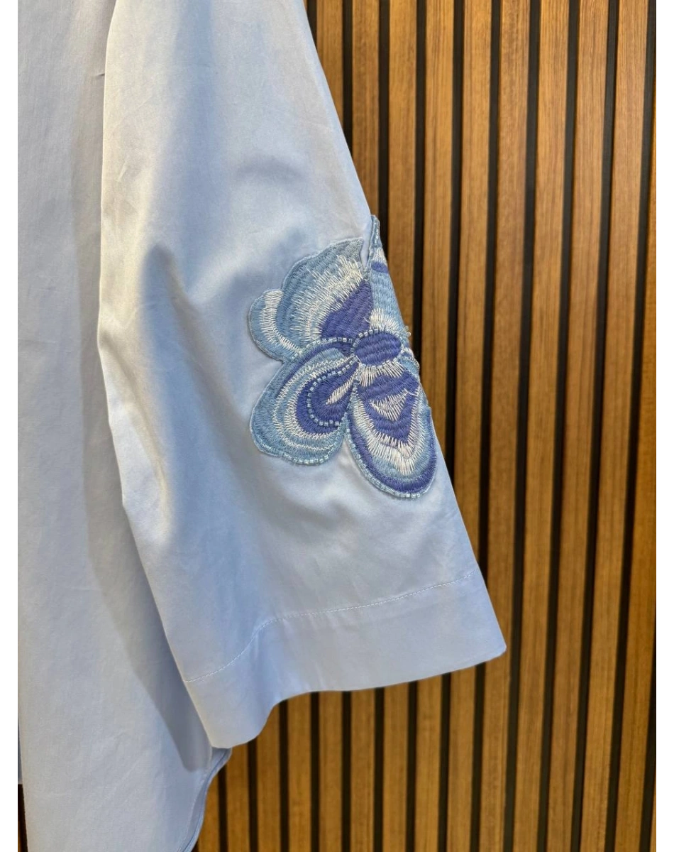 Venöve 26SSGOM0009 Mavi Irıs Gömlek