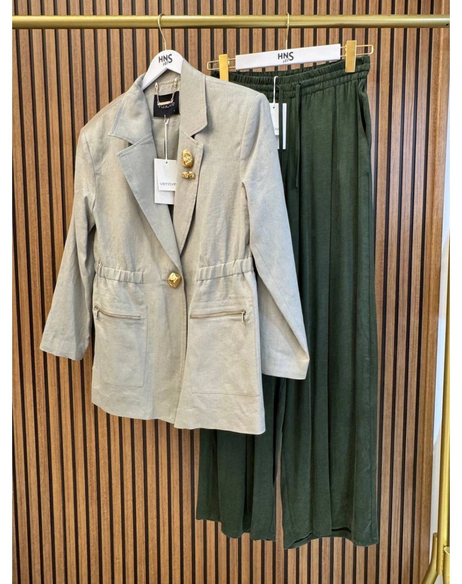 Venöve 26SSCEK0007 Yeşil Neve Ceket