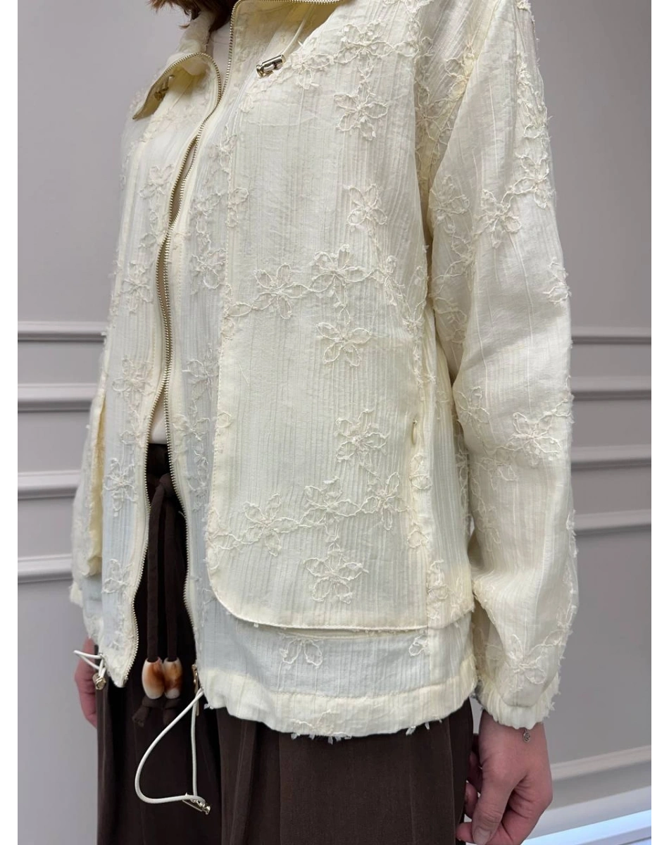 Venöve 26SSCEK0027 Bej Dani Ceket