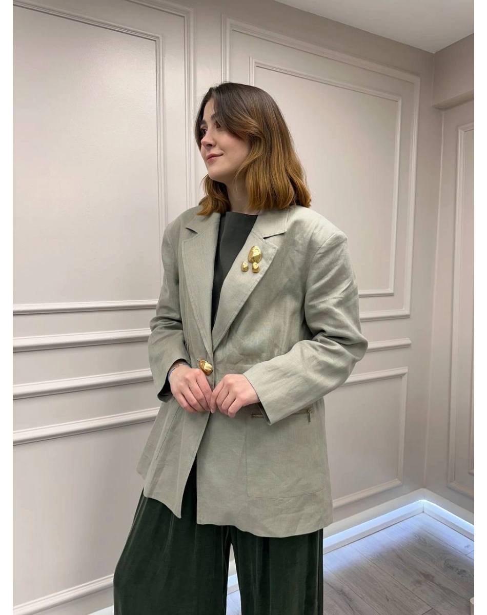 Venöve 26SSCEK0007 Yeşil Neve Ceket