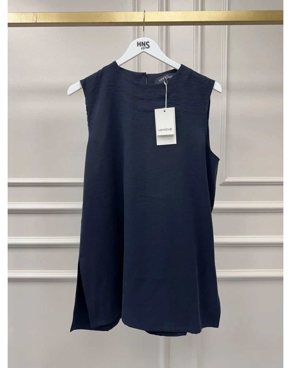 Venöve 26SSBLZ0006 Siyah Mayla Bluz