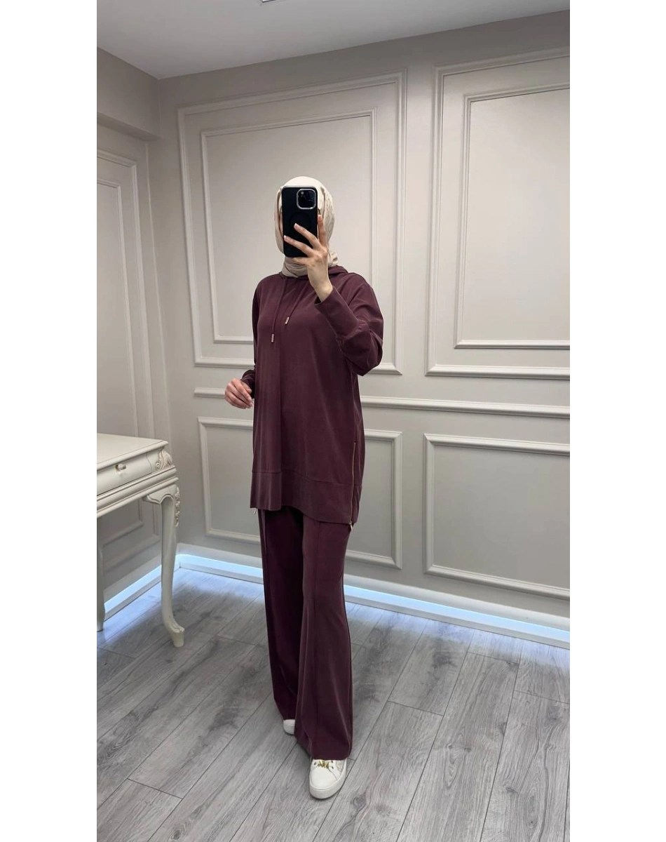 Hilay HLY0126Y101.004 Mürdüm Oslo Yanları Fermuarlı Takım