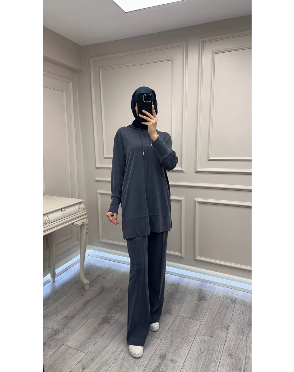 Hilay HLY0126Y101.004 Lacivert Oslo Yanları Fermuarlı Takım