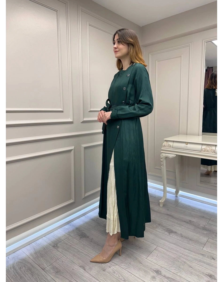 Misswhence 39806 Yeşil İkili Elbise