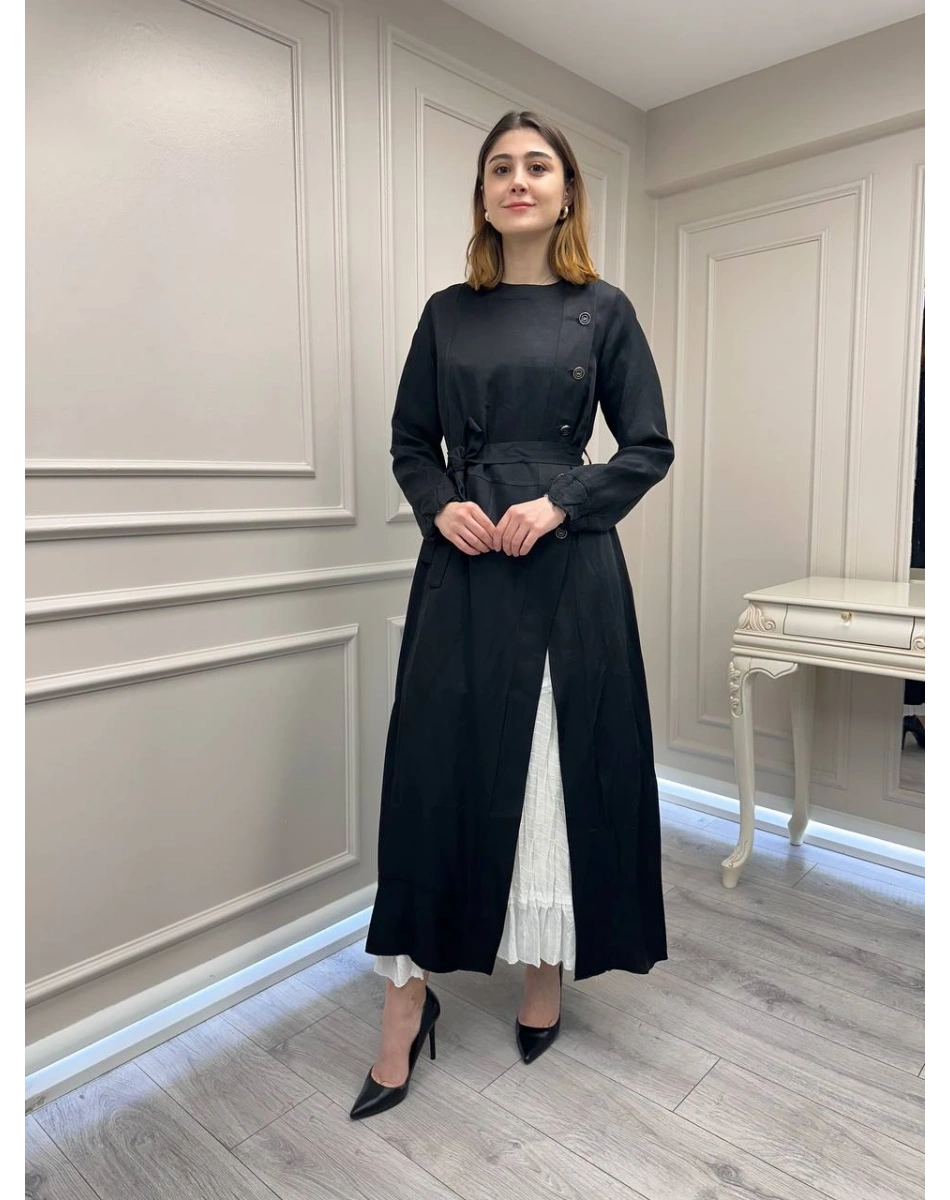 Misswhence 39806 Siyah İkili Elbise