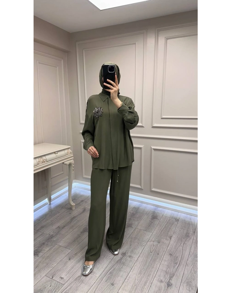 Exquise E26Y06208099 Haki Fealty-Morganne Takım