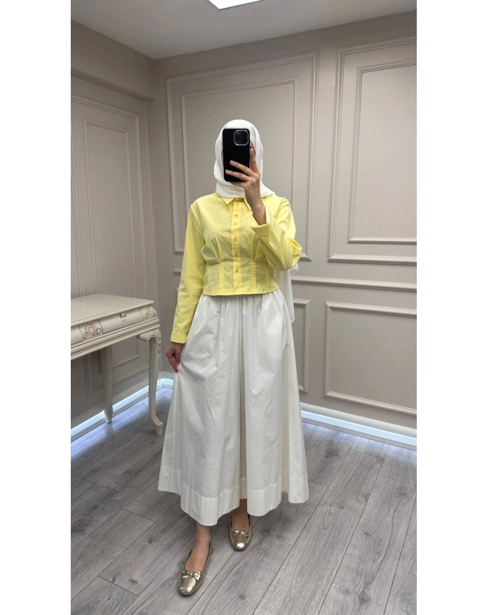 Exquise E26Y06208100 Sarı Felecia Gömlek