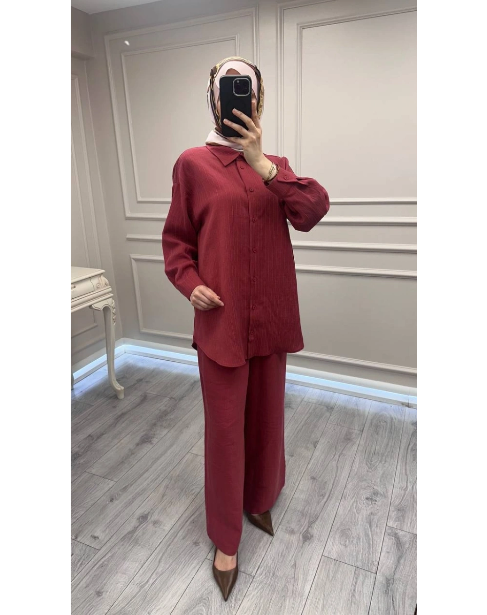 Nuss Triko 26Y1081 Red Plum Takım