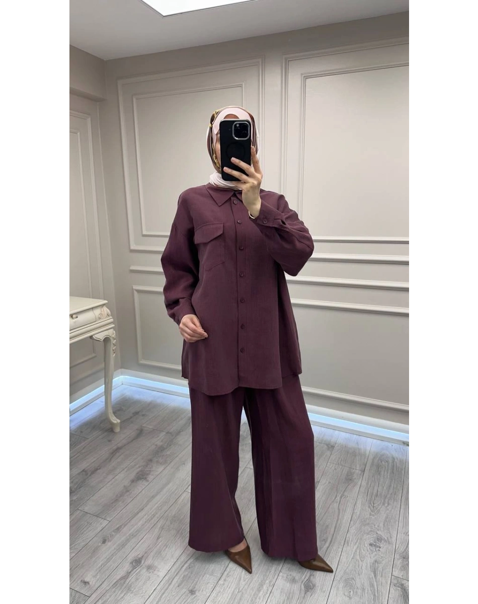 Nuss Triko 26Y1063 Mürdüm Takım