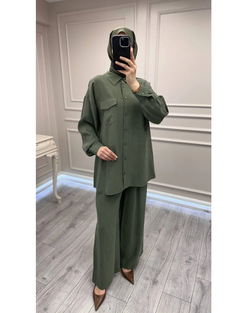 Nuss Triko 26Y1063 Yeşil Takım