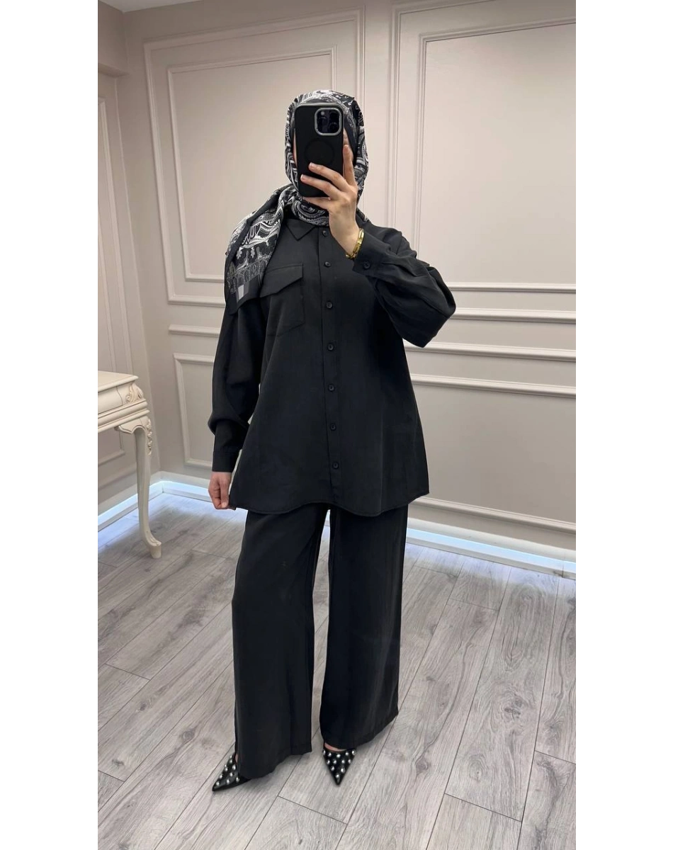 Nuss Triko 26Y1063 Siyah Takım