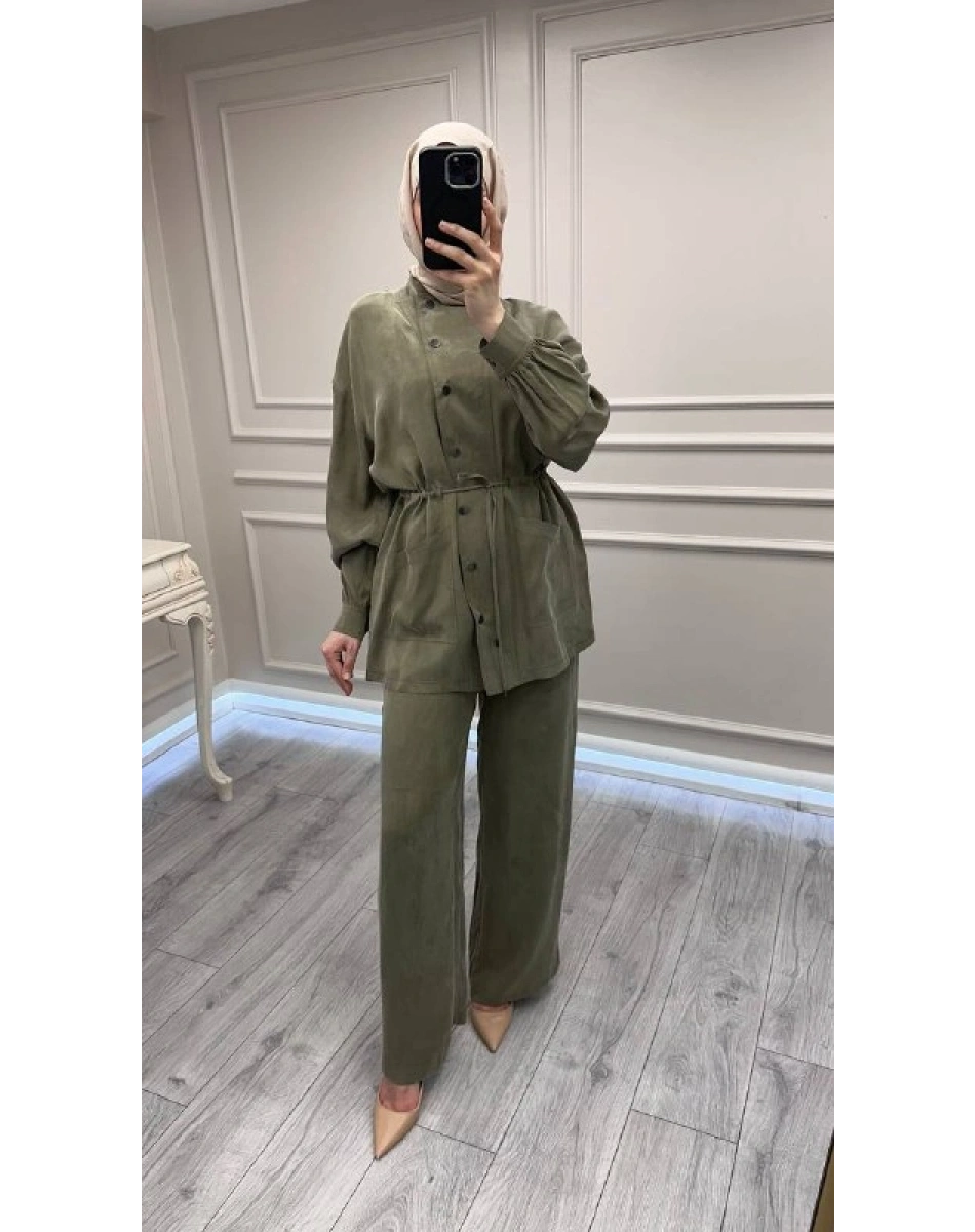 Exquise E26Y06205051 Haki Peonyia-Freman Takım