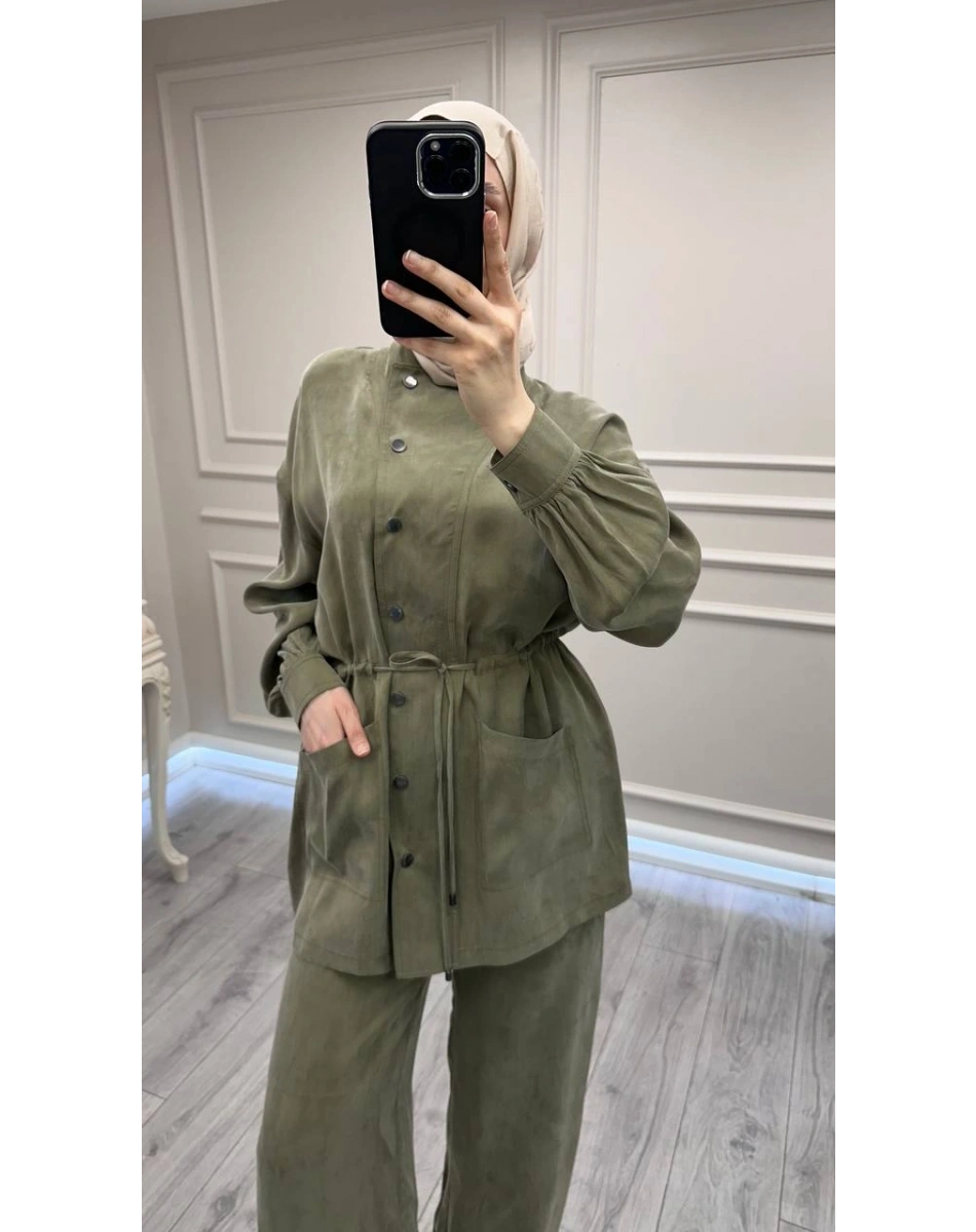 Exquise E26Y06205051 Haki Peonyia-Freman Takım