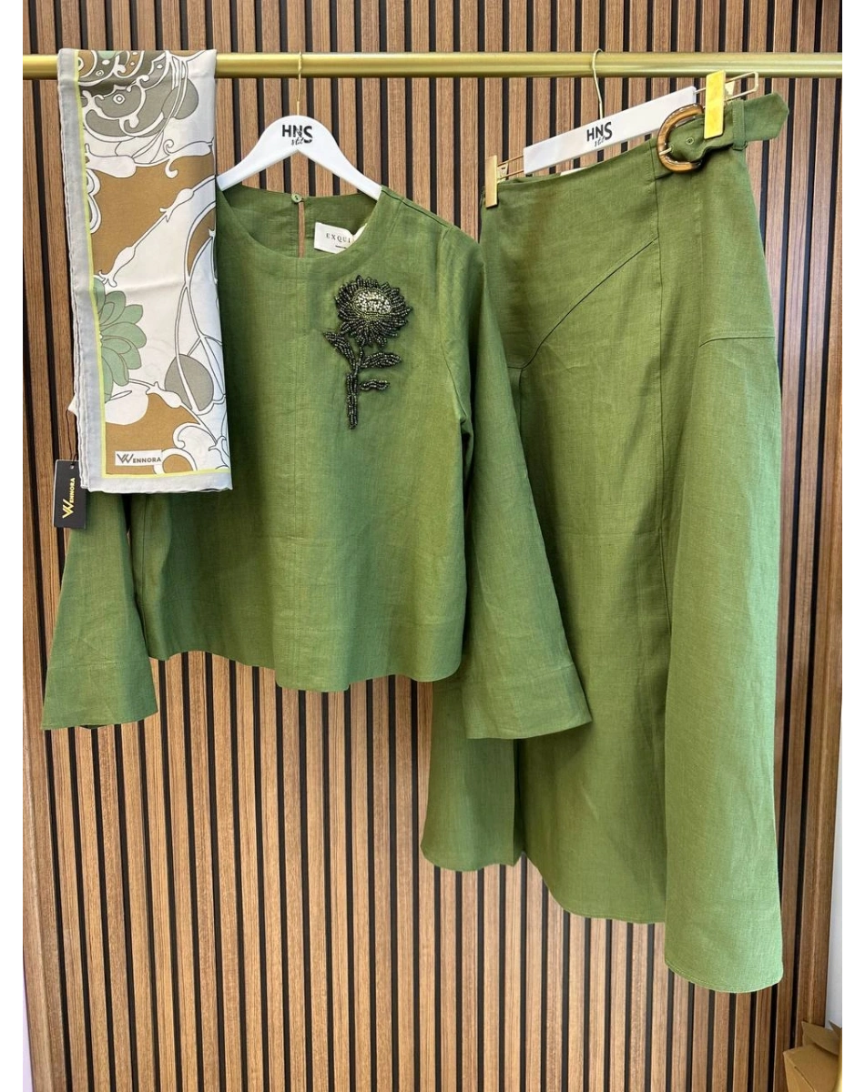 Exquise E26Y06207045 Haki Fifine-Burnice Takım