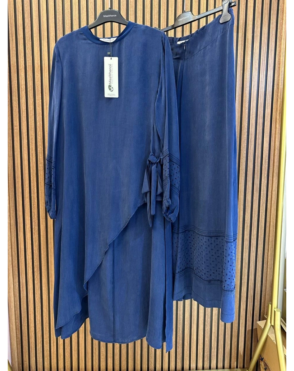 Misswhence 39003 İndigo Tunik Takım