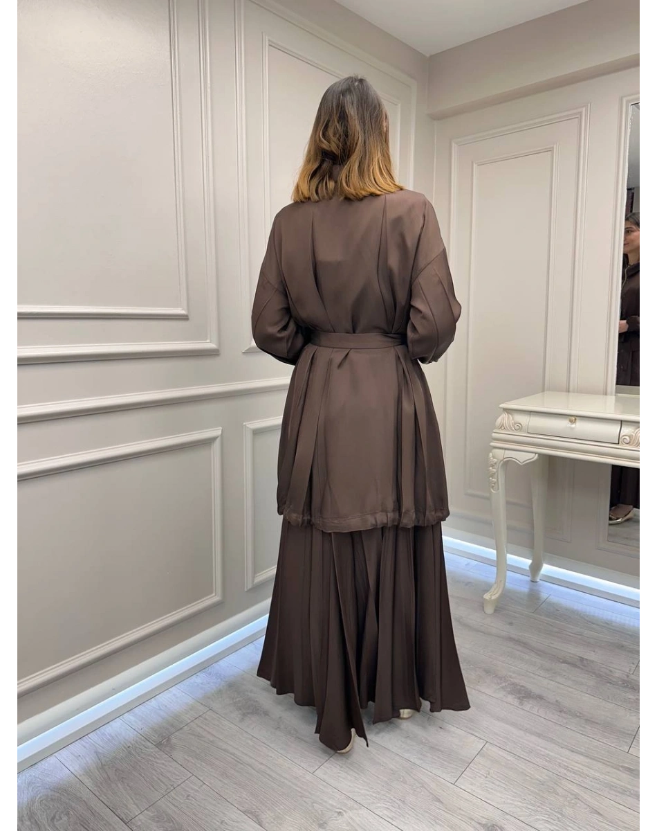 Misswhence 39203 Kahverengi Etek Takım