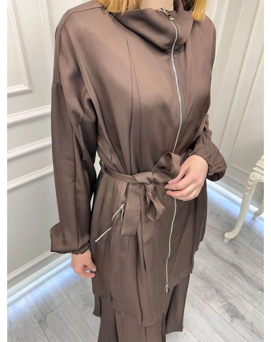 Misswhence 39203 Kahverengi Etek Takım