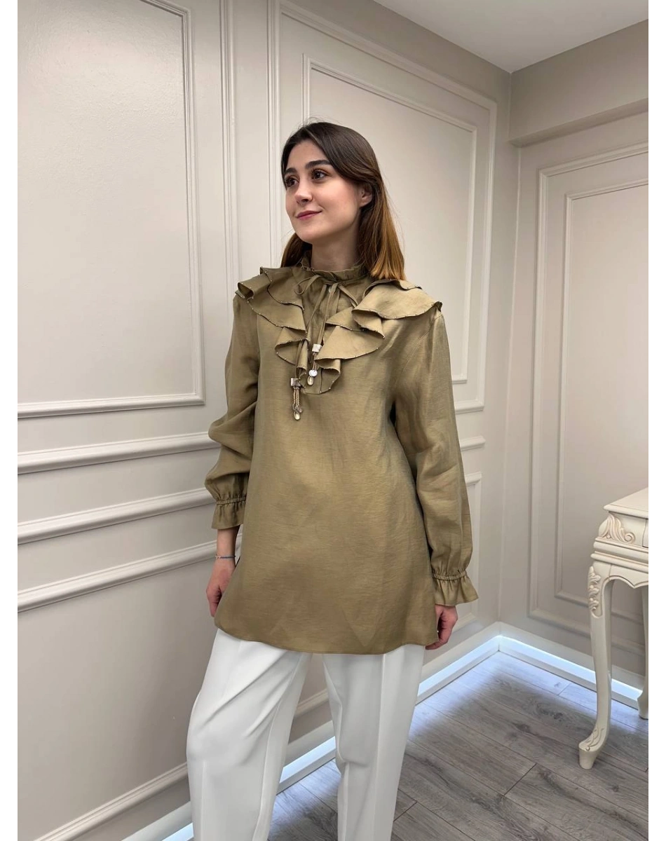 Venöve 26SSTUN0001 Haki Enid Tunik