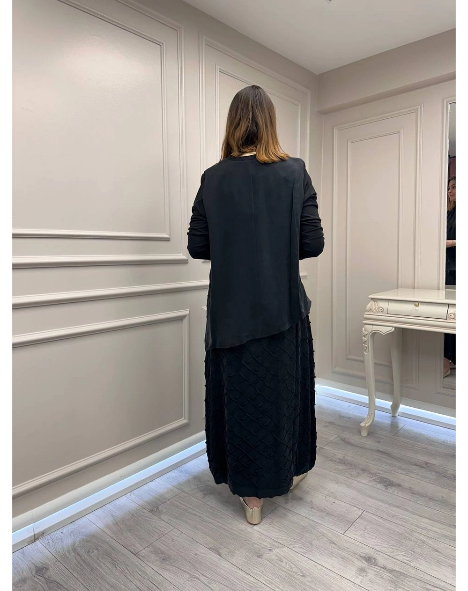 Misswhence 39002 Siyah Tunik Etek Takım