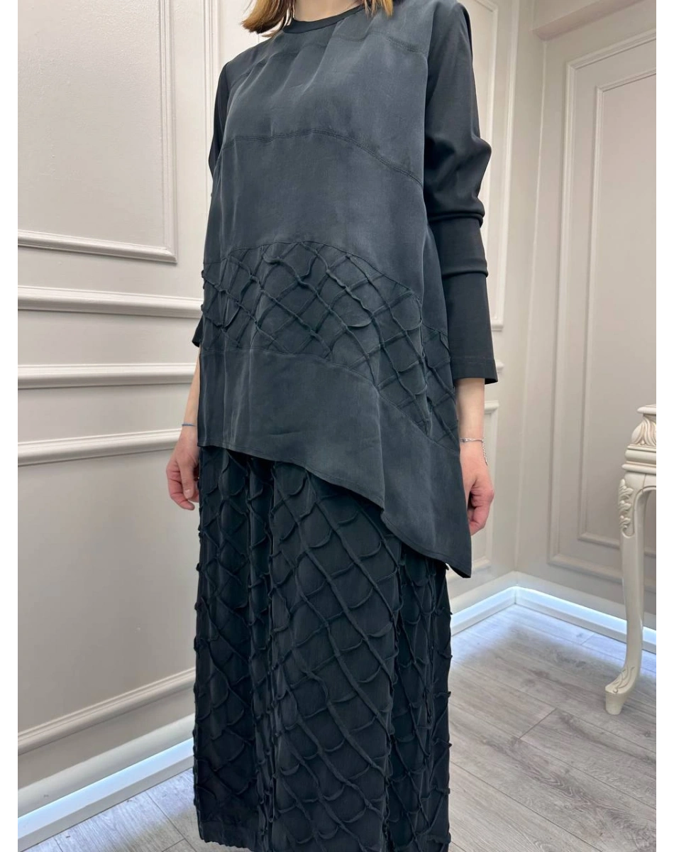 Misswhence 39002 Siyah Tunik Etek Takım