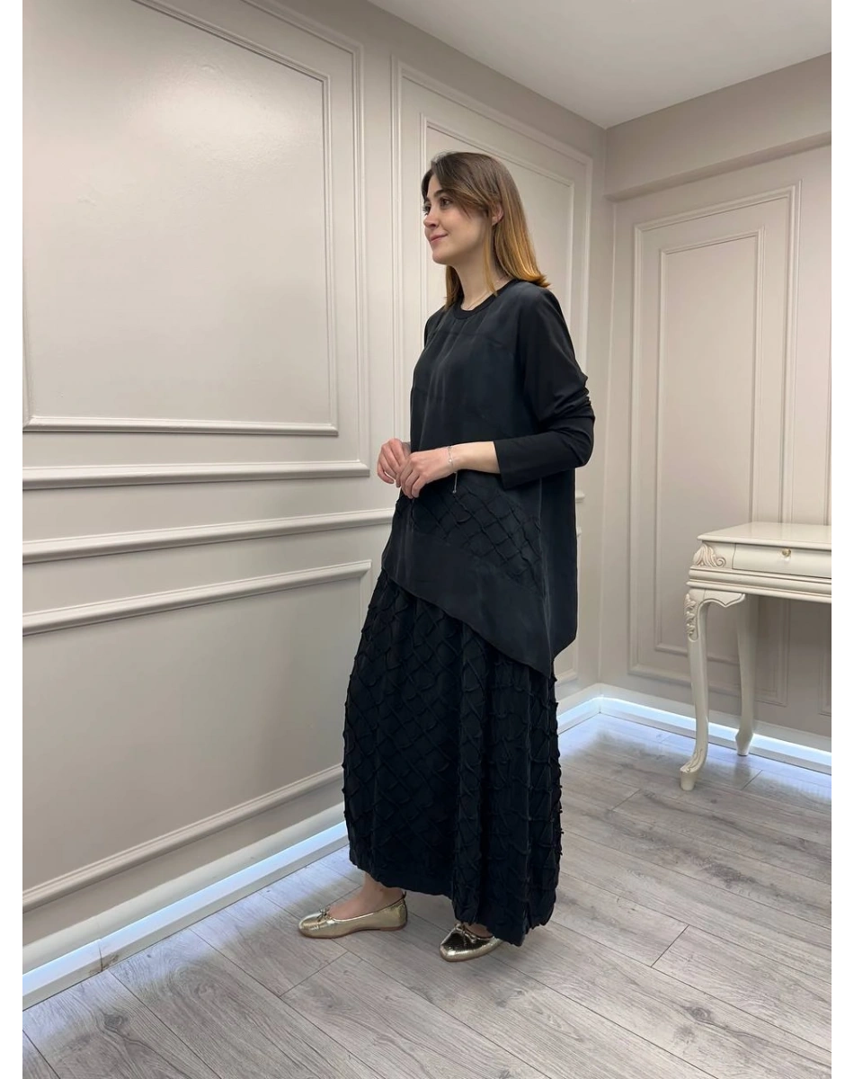 Misswhence 39002 Siyah Tunik Etek Takım