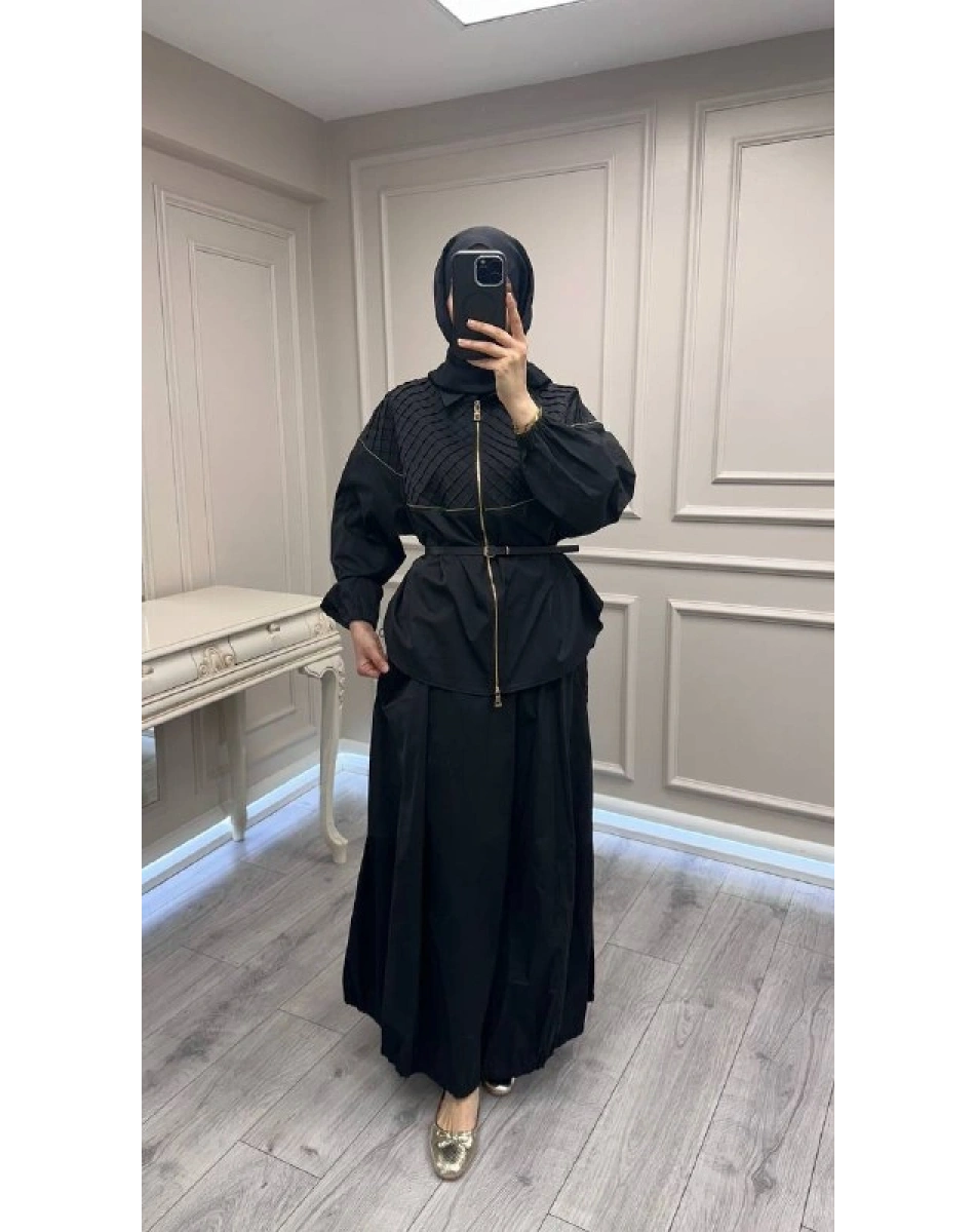 Misswhence 39307 Siyah Etekli Takım