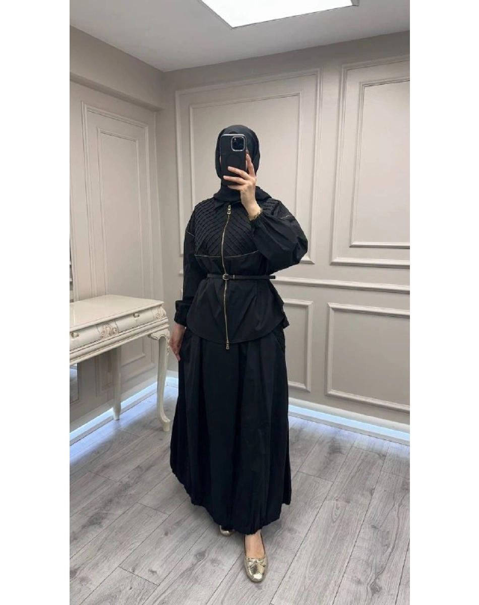 Misswhence 39307 Siyah Etekli Takım