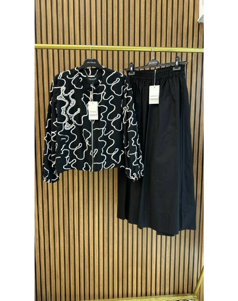 Venöve 26SSCEK0019 Siyah Mari Ceket