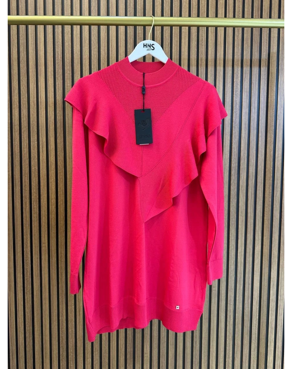 Ghisa 3620T4325 Nar Çiçeği Merserize Tunik