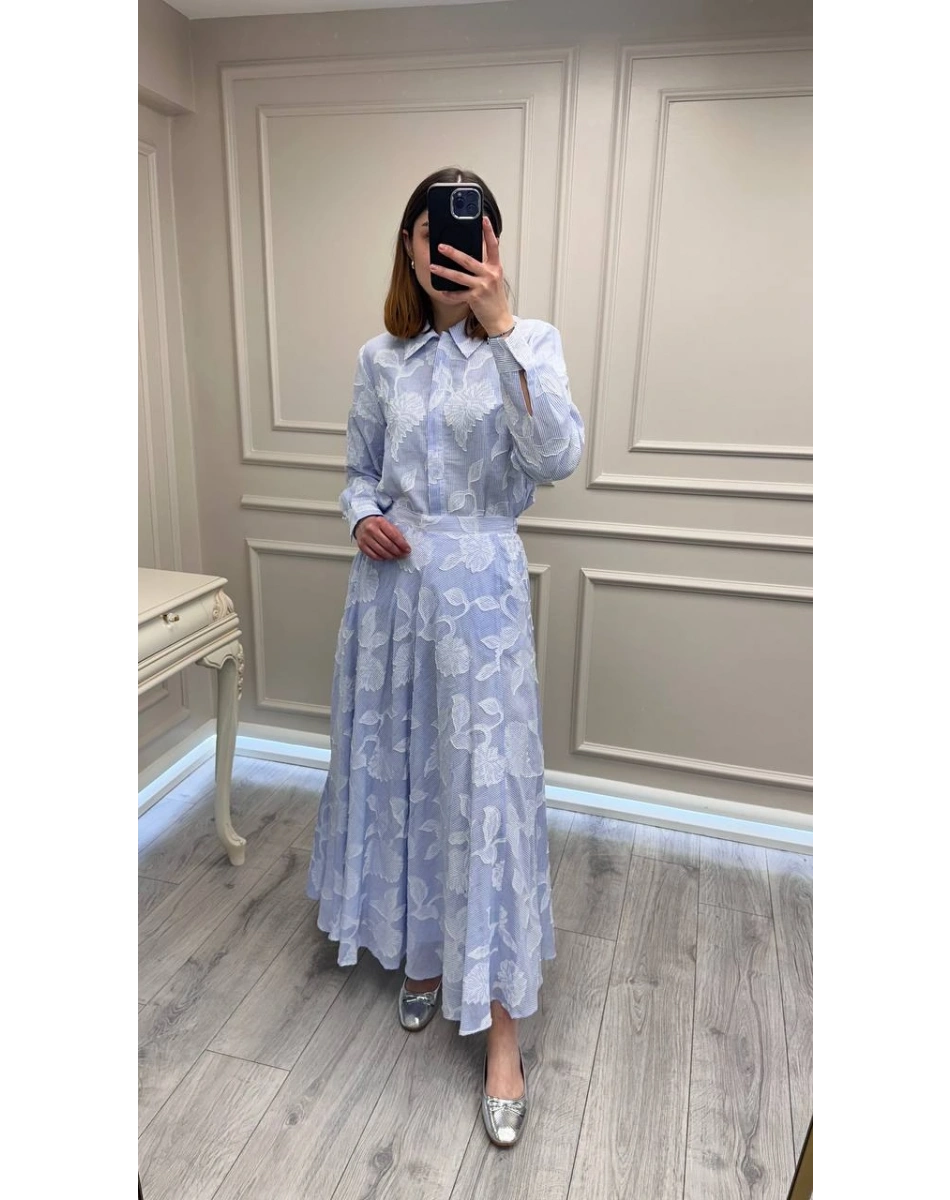 Exquise E26Y06208124 Mavi Leyaelle-Leyaina Takım