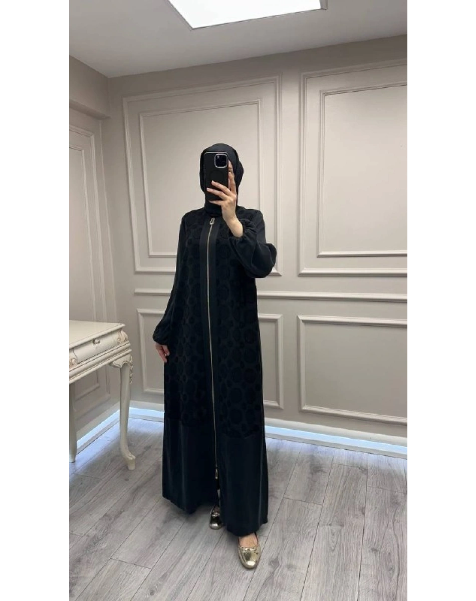 Nuss Triko 26Y6026 Siyah Fermuarlı Kap