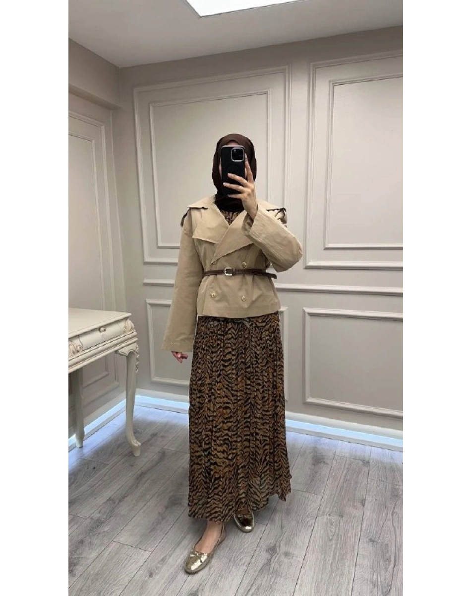 Venöve 26SSCEK0017 Bej Kiva Ceket