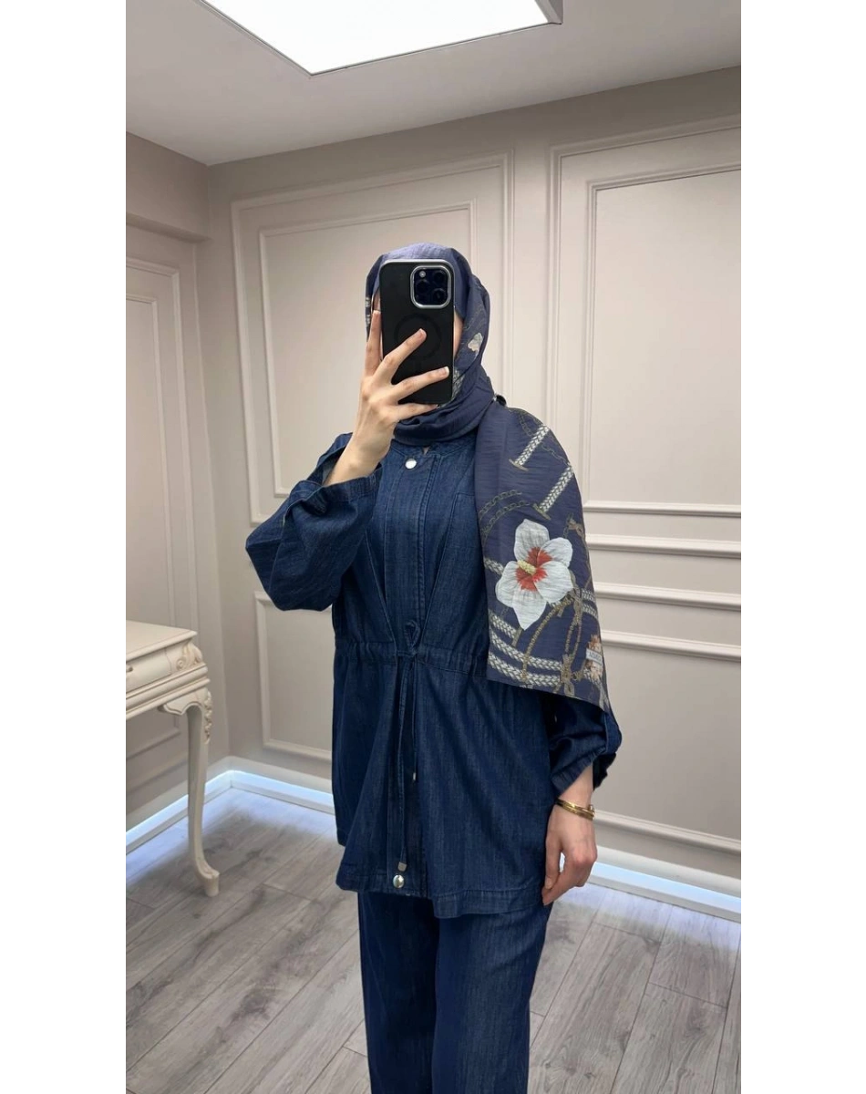 Magazin 7498 Koyu Mavi İkili Takım