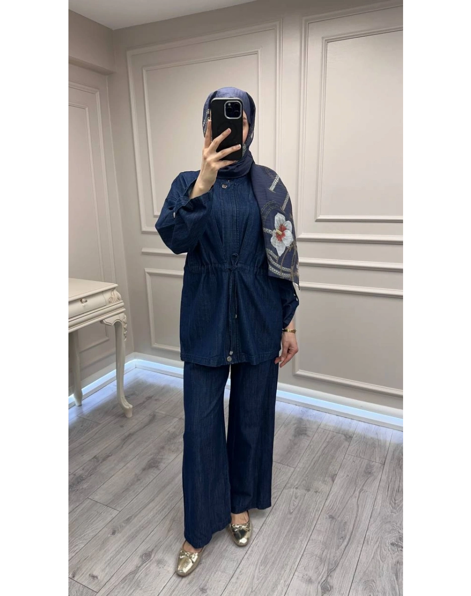 Magazin 7498 Koyu Mavi İkili Takım