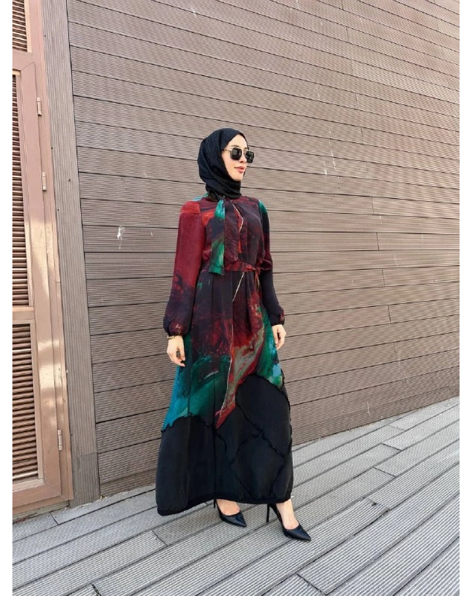 Misswhence 39802 Yeşil Elbise