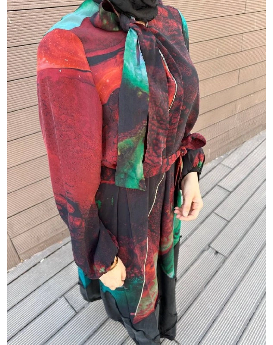 Misswhence 39802 Yeşil Elbise